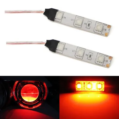 Hot Red Devil Demon Eyes LED Strips Module For Projector Headlights Retrofit • $6.99