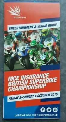 £0.60 • Buy ...british Superbikes..bsb  ...entertainment Guide 2015.  New..