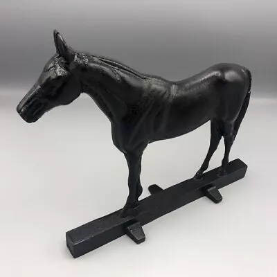 $55 • Buy 1949 VA Metalcrafters Cast Iron Horse Door Stop Hunter