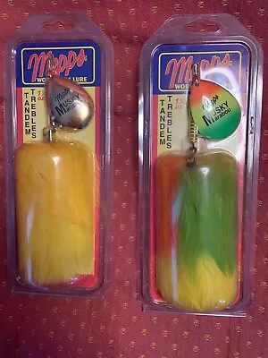 2 Mepps Musky Marabou Musky Treble Tandem Fishing Lures • $29.50