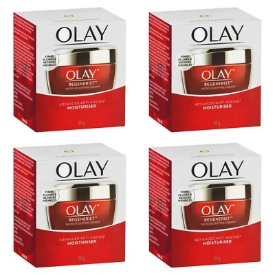 $83.95 • Buy X4 Olay Regenerist Micro Sculpting Anti-aging Moisturiser - RRP $196