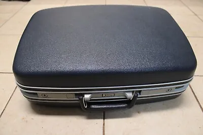 Vintage Samsonite CarryPak 46 Dark Blue Hard Shell Suitcase Luggage NO Key • $19.98