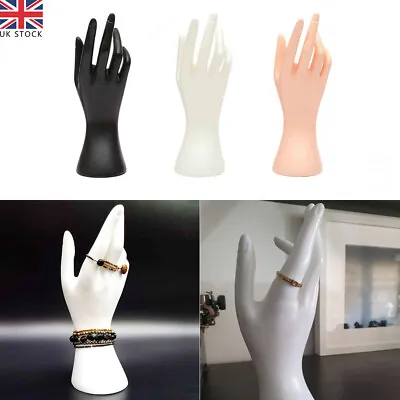 New Mannequin Hand Finger Jewellery Glove Ring Bracelet Display Stand Holder UK • £7.16