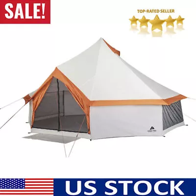8 Person Family Yurt Tent Outdoor Camping Cabin Shelter 13'x 13'x92  Footprint • $201