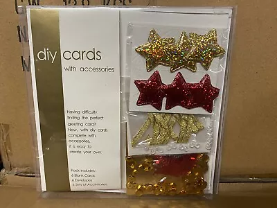 DIY Card Making Kit With Accessories Craft Kit For Card Making Gold Stars Etc • £4.99