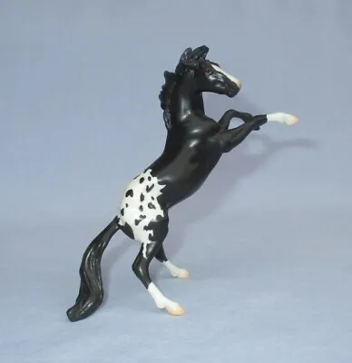 Peter Stone Horse Chips Rearing Stallion Black Appaloosa LE Matte App Mini SM • $118.03