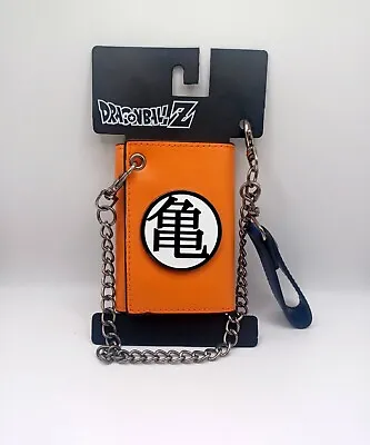 DragonBall Z - Tri-fold Wallet Snap Close With Chain - Faux Leather NWT  • $24.99