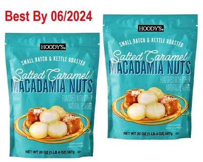 2-PACK Hoody's Salted Caramel Macadamia Nuts 20 Oz Each 40Oz Total Free Shipping • $35.97