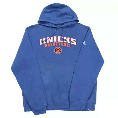 ADIDAS Knicks Hoodie Medium Jumper Top Basketball Nba Vintage New York AQ98 • $42.59