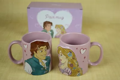 Disney Princess Tangled Rapunzel & Flynn Pair Mug Animated Disney Gift USA • $23.11