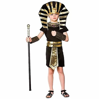 £14.95 • Buy Child EGYPTIAN PHARAOH Fancy Dress Book Week Costume Ancient Times Egypt Boys