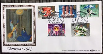 16.11.1983 Christmas FDC Nazareth Caernarvon Wales. Madonna And Angel • £5