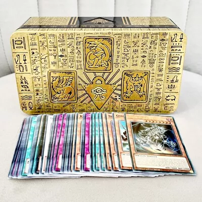 Yu-Gi-Oh Card Bundle And Empty Metal Tin Storage Box Vintage Rare YuGiOh Job Lot • £15.99