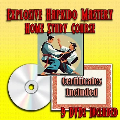 Home Study Course - Explosive Hapkido Mastery (DVDs + Certificates) • $299.95