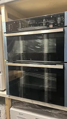 New Unboxed NEFF J1ACE2HN0B Built Under 59cm Electric Double Oven Stainles Steel • £649.99