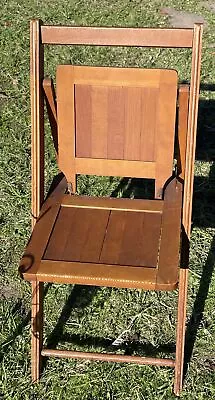 Vintage Heywood Wakefield Wood Folding Chair Deck Chair Antique  1 ONLY  • $165