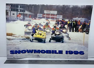 Vintage 1996 Snowmobile Race Calendar. Skidoo Cat Polaris Its All Here! Awesome! • $38.99