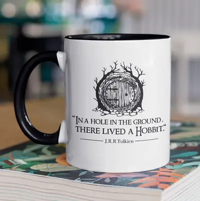 £8.99 • Buy In A Hole In The Ground Mug Tea Coffee Cup - Book Fantasy Adventure Quote Hobbit