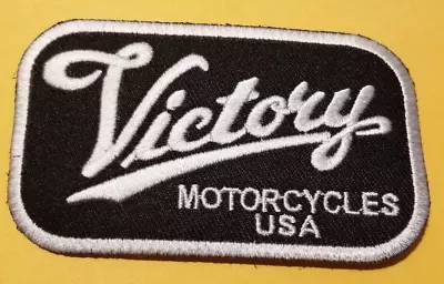 Victory Motorcycles USA Worldwide Shipping Embroidered Patch * • $7.60