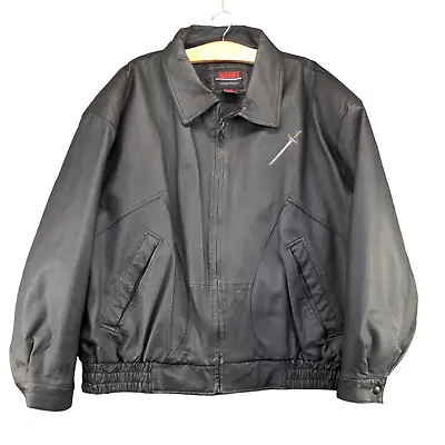Highlander Men's 100th Episode Genuine Leather Jacket Black 2XL Full Zip Vintage • $145
