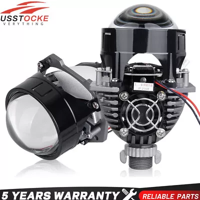 2.5 Inch Universal Bi Led Projector Lenses For H4 H7 HB3 9005 HB4 9006 Headlight • $76.89