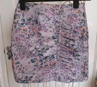 Zara Mini Skirt Small BNWT Floral Pattern Ruffle Detail • £6.97