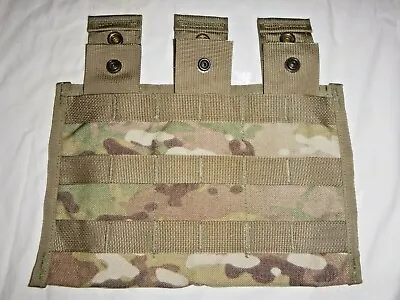 NEW USGI OCP Multicam Molle II 3-Magazine 3-Mag Carrier Side-By-Side Mag Pouch • $15.29