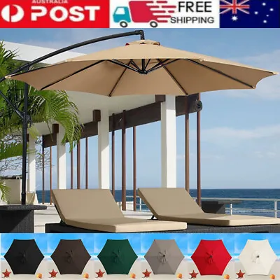 $29.99 • Buy Replacement Beach Outdoor Parasol Canopy Cover Umbrella Sunshade Garden Tent AU