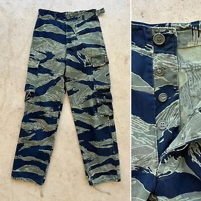 Vtg 60s Original US Army TIGER STRIPE Camo Pants Special Forces Combat Fatigue • $625