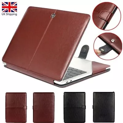 For MacBook Air Pro 11 12 13.3 14 15 16 Inch Laptop Protector Case Leather Cover • £15.71