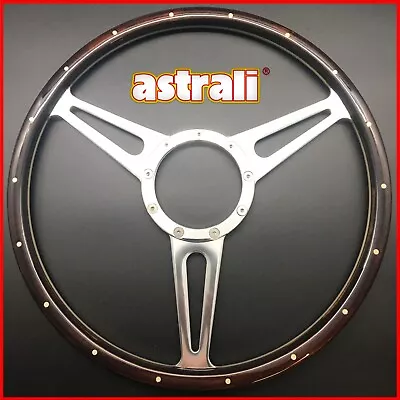 15  Brooklands Classic Car Riveted Wood Rim Steering Wheel Suits Moto-Lita Boss • $139.95