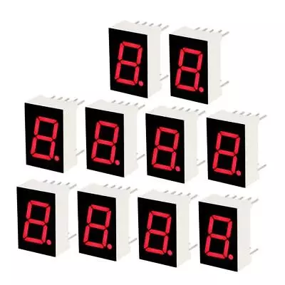 10pcs 7 Segment Common Anode 1 Bit Digital Tube 0.56  5611BH Red LED Display • $8.08