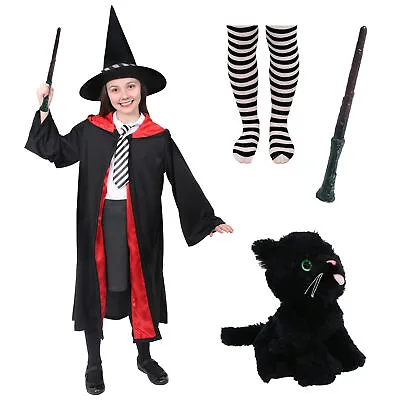 Girls Worst Witch Costume World Book Day Character Mildred Hubble Fancy Dress • £9.99