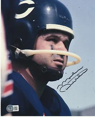 MIKE DITKA Signed THROWBACK Helmet 8x10 PHOTO Beckett Auth (BAS) • $49.95