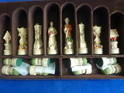 Studio Anne Carlton SAC Chess Set - A191 The Cottage Garden (PAINTED) • £190