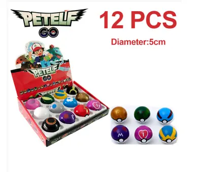 £8.34 • Buy 12pcs Ball Pokeball Set Kids Toys Figures Pikachu Child Gifts Uk