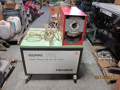 Heraeus Isopipe Pressure Controlled Heat Pipe Tube Furnace Vacuum 1064°C Max • $789.99