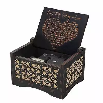 UK Automatic Spring Music Box Wooden Wind-up Music Box Musical Box Creative Gift • £8.25