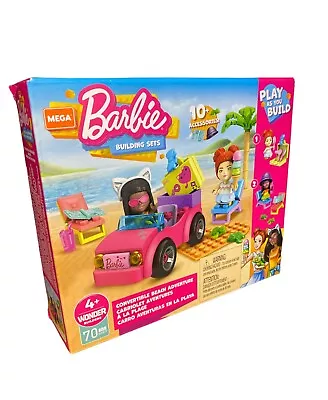 Mega Bloks Construx Barbie Building Sets Beach Adventure 70 Pcs  (b03) • $20.48