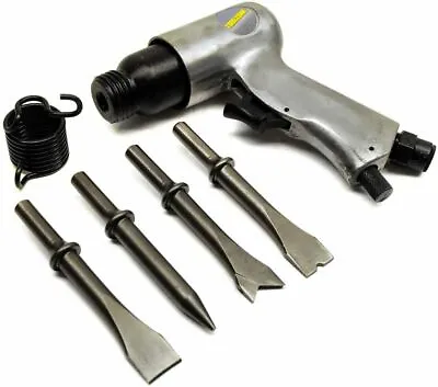 150mm Air Hammer Chisel Plus Chisels Body Panel Work Pneumatic Compressor • £16.99