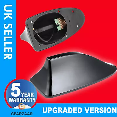 £9.95 • Buy Gloss Black Car Shark Fin Roof Antenna Radio FM/AM Signal Aerials For BMW