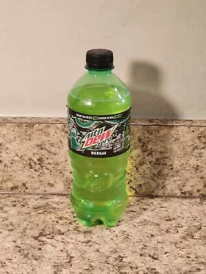 Mountain Dew Zero Sugar Dewnited Promo Bottle 20oz Full Michigan (2020) • $9.99