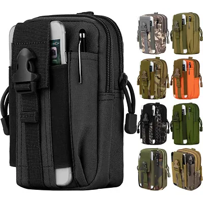 Tactical Molle EDC Pouch Compact Utility Gadget Waist Bag Phone Holster Holder • $8.99