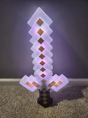 Minecraft Light-Up Adventure Sword W/ Sound Effects Mattel 2017 Tested • $29.99