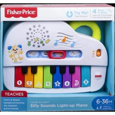 Fisher-Price Laugh And Learn Silly Sounds Light-Up PianoInfant Toyanimal Sound • $59.99