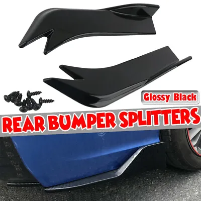 For Dodge Charger SXT SRT Rear Spats Bumper Lip Splitter Diffuser Canard Spoiler • $17.50