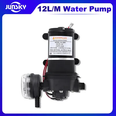 12V Water Pump 12.5LPM 40PSI High Pressure Self Priming Tap Boat Caravan Camping • $79.99