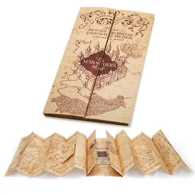 The Marauder's Map Hogwarts School Of Witchcraft & Wizardry - Harry Potter • $12.43