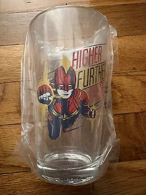 Funko Captain Marvel Glass Cup HIGHER FURTHER FASTER Smuggler’s Bounty Exclusive • $3.69