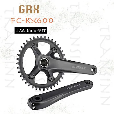 NEW Shimano GRX FC-RX600 Crankset 1x11Speed 172.5mm 40T Wo/BB Road • $139.99